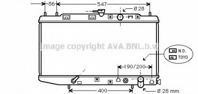 AVA QUALITY COOLING hd2064 -  Радиатор, охлаждение двигателя